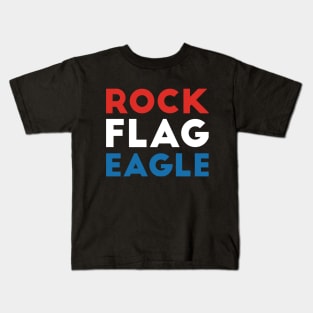 Rock Flag Eagle Kids T-Shirt